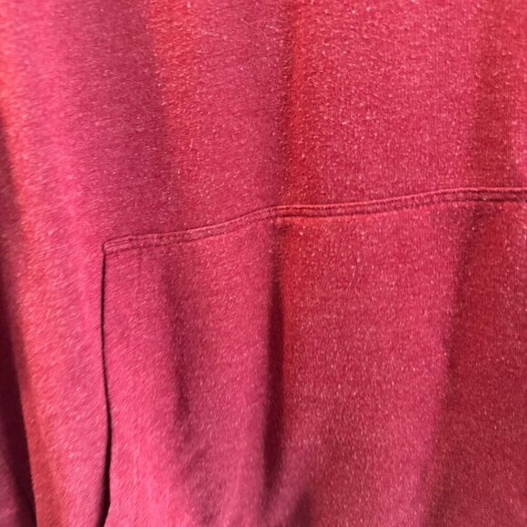 FWD Hoodie Mens Medium Burgundy Long Sleeve Hooded Pullover Kangaroo Packet - Picture 3 of 8